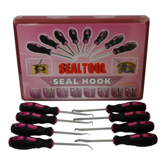 Набор инструмента для установки и демонтажа уплотнений SEAL HOOK (8 предметов)